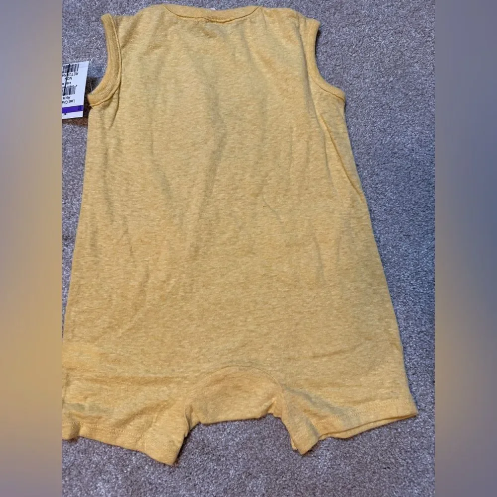 Tucker + Tate Yellow Bodysuit with Tropical Print